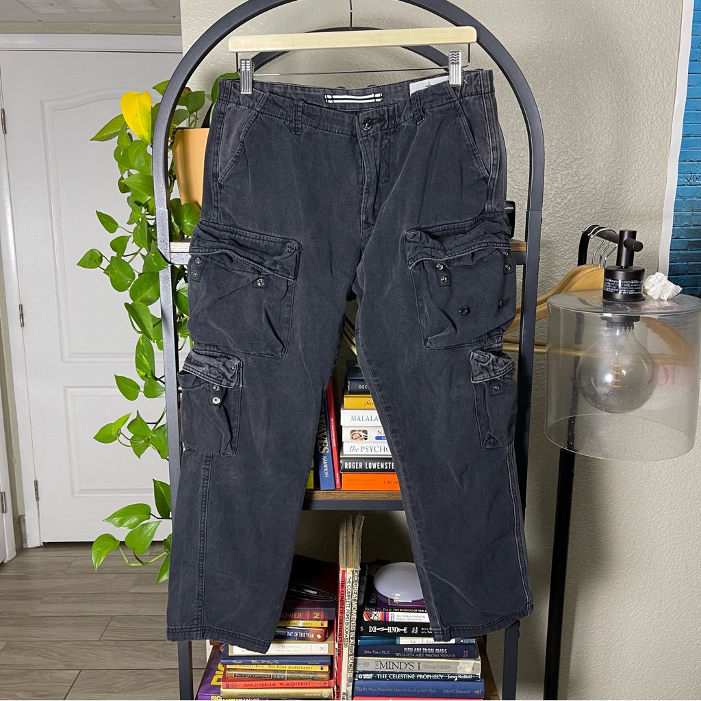 Stone Island Chino Cargo Pants W32 Type Sk Grey Gray Grunge Punk Goth